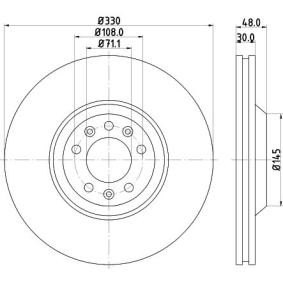 Bremsscheibe 8DD 355 128-221 von HELLA günstig für 75,18 € online kaufen