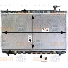 Kühler, Motorkühlung 8MK 376 762-344 von HELLA günstig für 136,14 € online kaufen