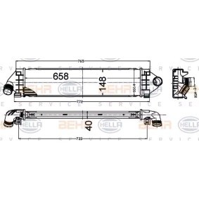 Ladeluftkühler 8ML 376 791-764 von HELLA günstig für 190,03 € online kaufen