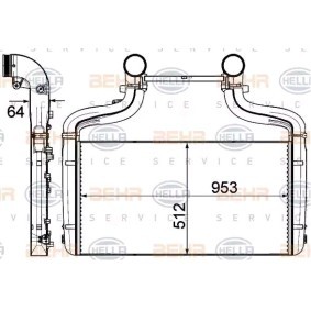 Osta Välijäähdytin HELLA:llä 8ML 376 907-341 edullisesti hintaan 1280,52 €
