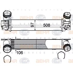 Ladeluftkühler 8ML 376 988-094 von HELLA günstig für 215,41 € online kaufen