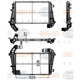 Compre Intercooler da HELLA 8ML 376 988-374 a um preço baixo por 175,50 €