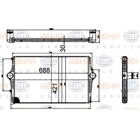Ladeluftkühler 8ML 376 988-514 von HELLA günstig für 203,67 € online kaufen
