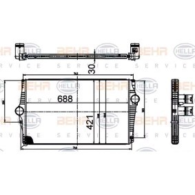 Ladeluftkühler 8ML 376 988-534 von HELLA günstig für 202,78 € online kaufen