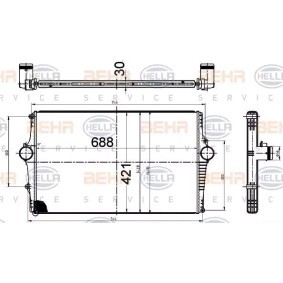 Ladeluftkühler 8ML 376 988-564 von HELLA günstig für 217,08 € online kaufen
