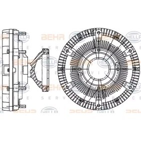 Comprar Embrague, ventilador del radiador de HELLA 8MV 376 906-701 a bajo precio de 544,34 €