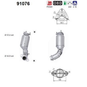 Katalysator 91076 von AS günstig für 375,38 € online kaufen