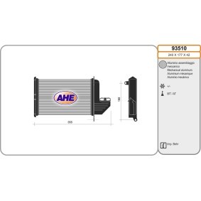 Wärmetauscher, Innenraumheizung 93510 von AHE günstig für 69,12 € online kaufen