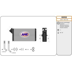 Wärmetauscher, Innenraumheizung 93532 von AHE günstig für 68,44 € online kaufen