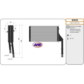 Wärmetauscher, Innenraumheizung 93533 von AHE günstig für 78,62 € online kaufen