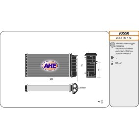 Wärmetauscher, Innenraumheizung für FIAT von AHE