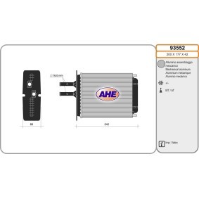 Wärmetauscher, Innenraumheizung 93552 von AHE günstig für 69,38 € online kaufen