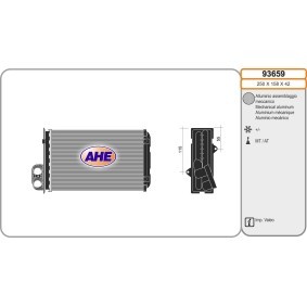 Wärmetauscher, Innenraumheizung 93659 von AHE günstig für 28,69 € online kaufen