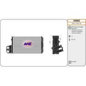 Wärmetauscher, Innenraumheizung 93662 von AHE günstig für 39,31 € online kaufen
