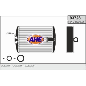 Wärmetauscher, Innenraumheizung 93728 von AHE günstig für 63,61 € online kaufen