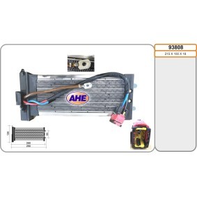 Wärmetauscher, Innenraumheizung 93808 von AHE günstig für 380,48 € online kaufen