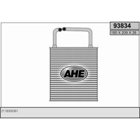 Wärmetauscher, Innenraumheizung 93834 von AHE günstig für 51,75 € online kaufen