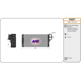 Wärmetauscher, Innenraumheizung 93837 von AHE günstig für 68,31 € online kaufen