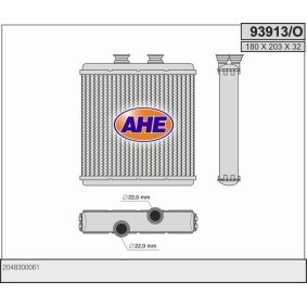 Wärmetauscher, Innenraumheizung 93913/O von AHE günstig für 187,36 € online kaufen
