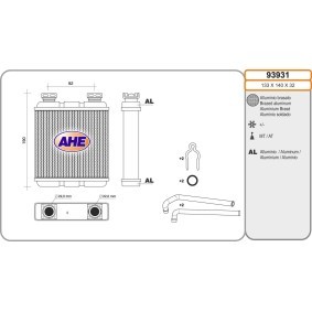 Wärmetauscher, Innenraumheizung für SMART von AHE