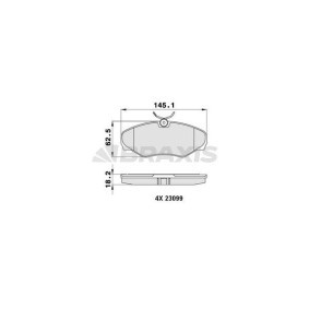 Achetez des Plaquettes de frein BRAXIS AA0035 à prix pour 22,82 €