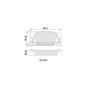 Compre Pastilhas de travão da BRAXIS AA0103 a um preço baixo por 11,62 €