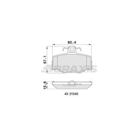 Compre Pastilhas de travão da BRAXIS AA0120 a um preço baixo por 14,94 €