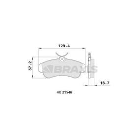 Compre Pastilhas de travão da BRAXIS AA0141 a um preço baixo por 16,21 €