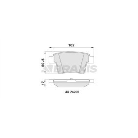 Compre Pastilhas de travão da BRAXIS AA0162 a um preço baixo por 15,25 €