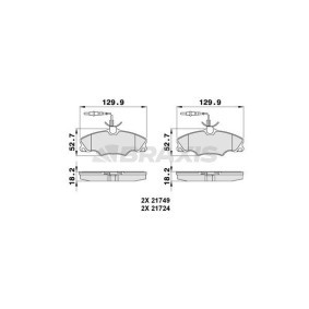 Bremsbeläge AB0142 von BRAXIS günstig für 18,80 € online kaufen
