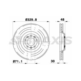 Bremsscheibe AD0400 von BRAXIS günstig für 126,04 € online kaufen