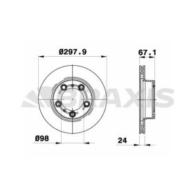 Compre Disco de travão da BRAXIS AD1074 a um preço baixo por 118,97 €
