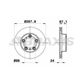 Compre Disco de travão da BRAXIS AD1076 a um preço baixo por 114,07 €