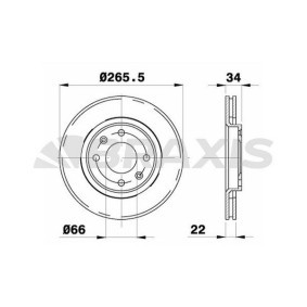 Bremsscheibe AE0003 von BRAXIS günstig für 39,53 € online kaufen