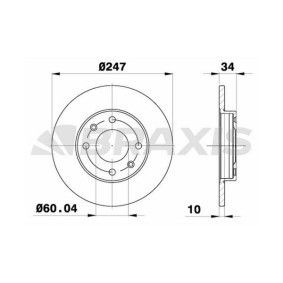 Bremsscheibe AE0006 von BRAXIS günstig für 29,16 € online kaufen