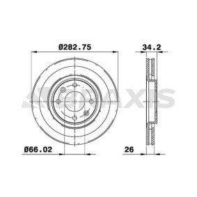 Bremsscheibe AE0008 von BRAXIS günstig für 45,49 € online kaufen