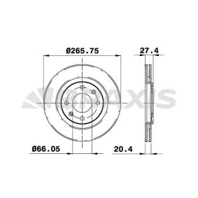 Bremsscheibe AE0019 von BRAXIS günstig für 42,41 € online kaufen