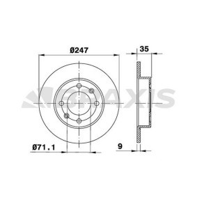 Bremsscheibe AE0072 von BRAXIS günstig für 31,07 € online kaufen