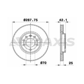 Comprar Disco de freno de BRAXIS AE0082 a bajo precio de 62,32 €