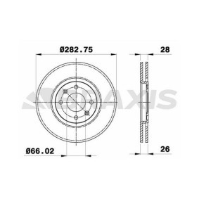 Bremsscheibe AE0090 von BRAXIS günstig für 61,47 € online kaufen
