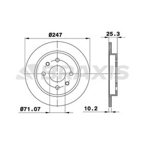 Bremsscheibe AE0097 von BRAXIS günstig für 32,17 € online kaufen