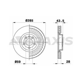 Bremsscheibe für PEUGEOT von BRAXIS