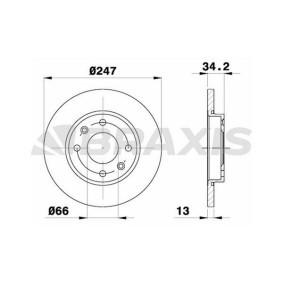 Bremsscheibe AE0133 von BRAXIS günstig für 37,51 € online kaufen