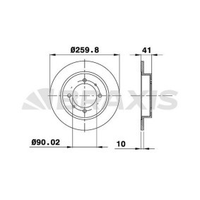 Comprar Disco de freno de BRAXIS AE0208 a bajo precio de 35,37 €