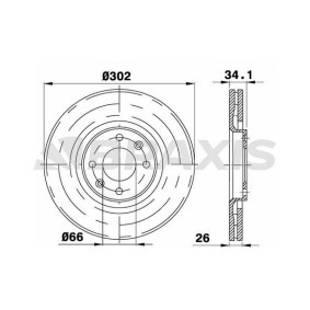 Bremsscheibe AE0222 von BRAXIS günstig für 82,64 € online kaufen