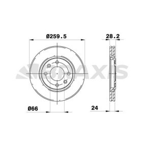 Bremsscheibe AE0226 von BRAXIS günstig für 50,54 € online kaufen