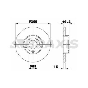 Comprar Disco de freno de BRAXIS AE0256 a bajo precio de 63,16 €