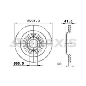 Comprar Disco de freno de BRAXIS AE0368 a bajo precio de 77,29 €