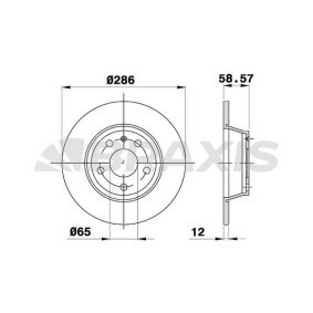Comprar Disco de freno de BRAXIS AE0439 a bajo precio de 44,84 €
