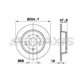 Comprar Disco de freno de BRAXIS AE0465 a bajo precio de 46,01 €